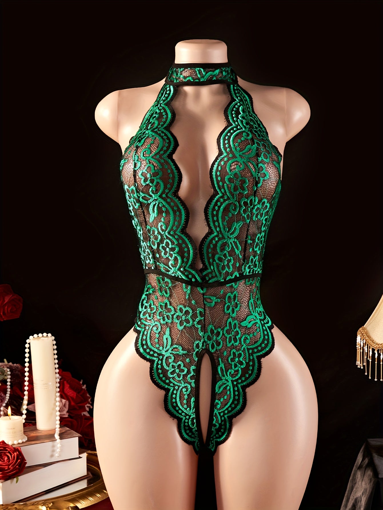 GISELLE FLORAL LACE BODYSUIT